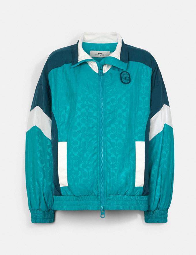 Coach + colorblock signature track jacket