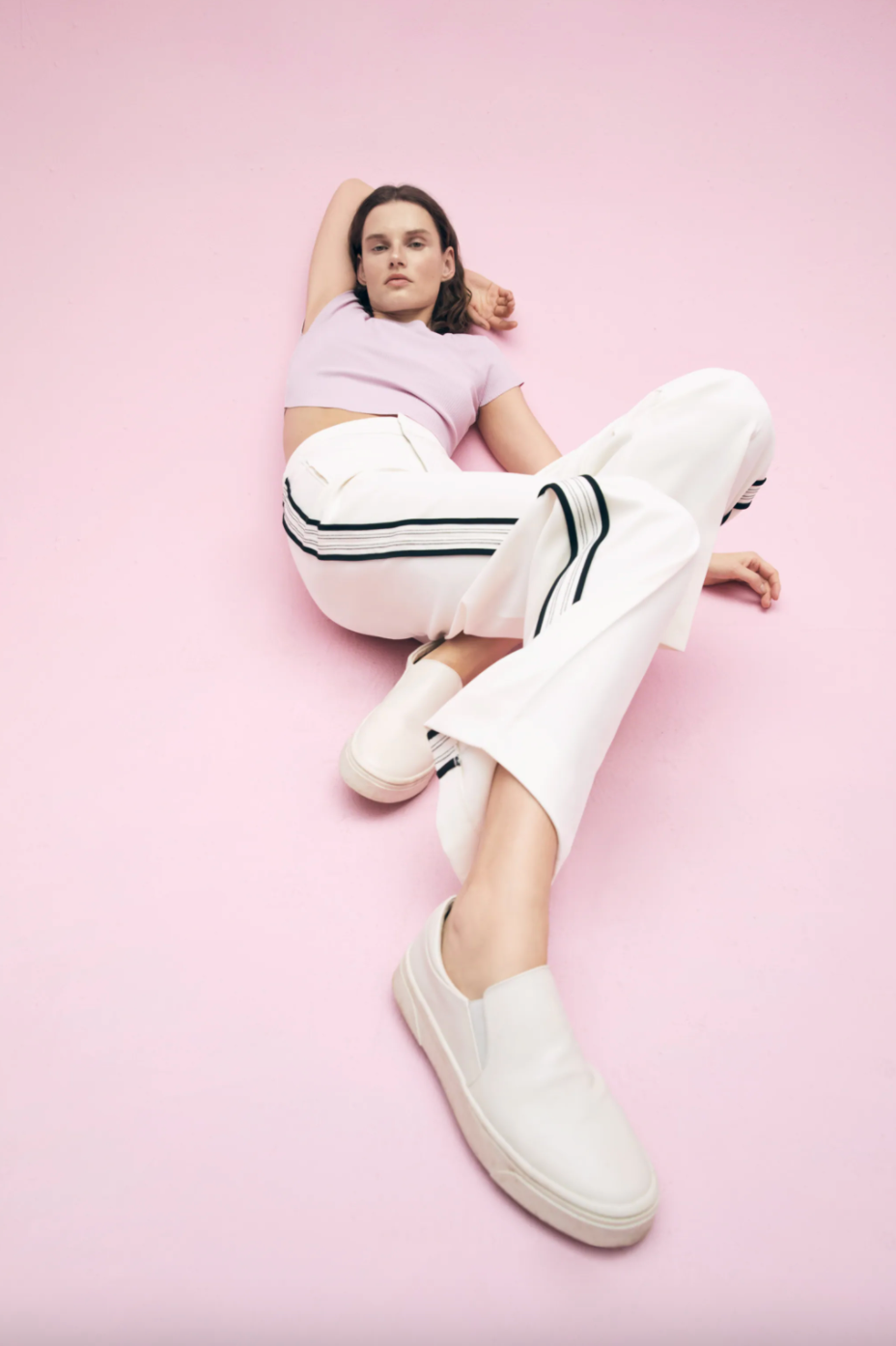 flowy pants with side slits