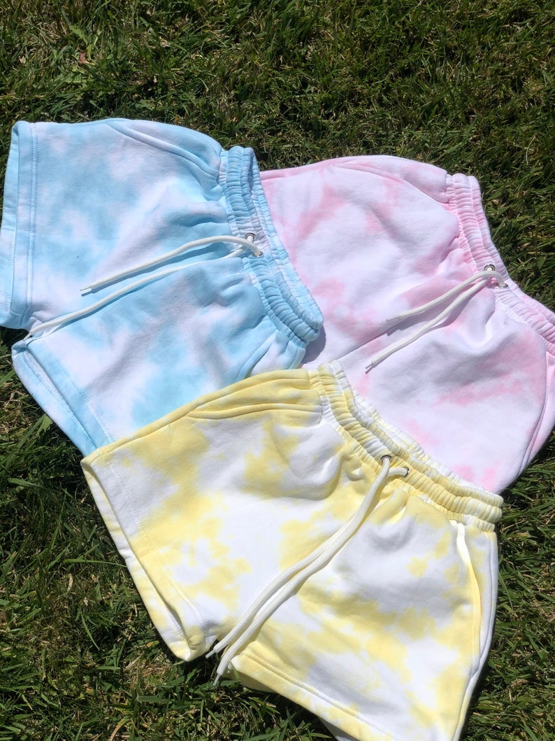 Bleach’d Beach + Tie Dye High Waisted Shorts