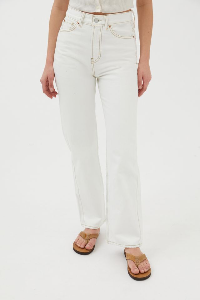 White cowboy hotsell jeans