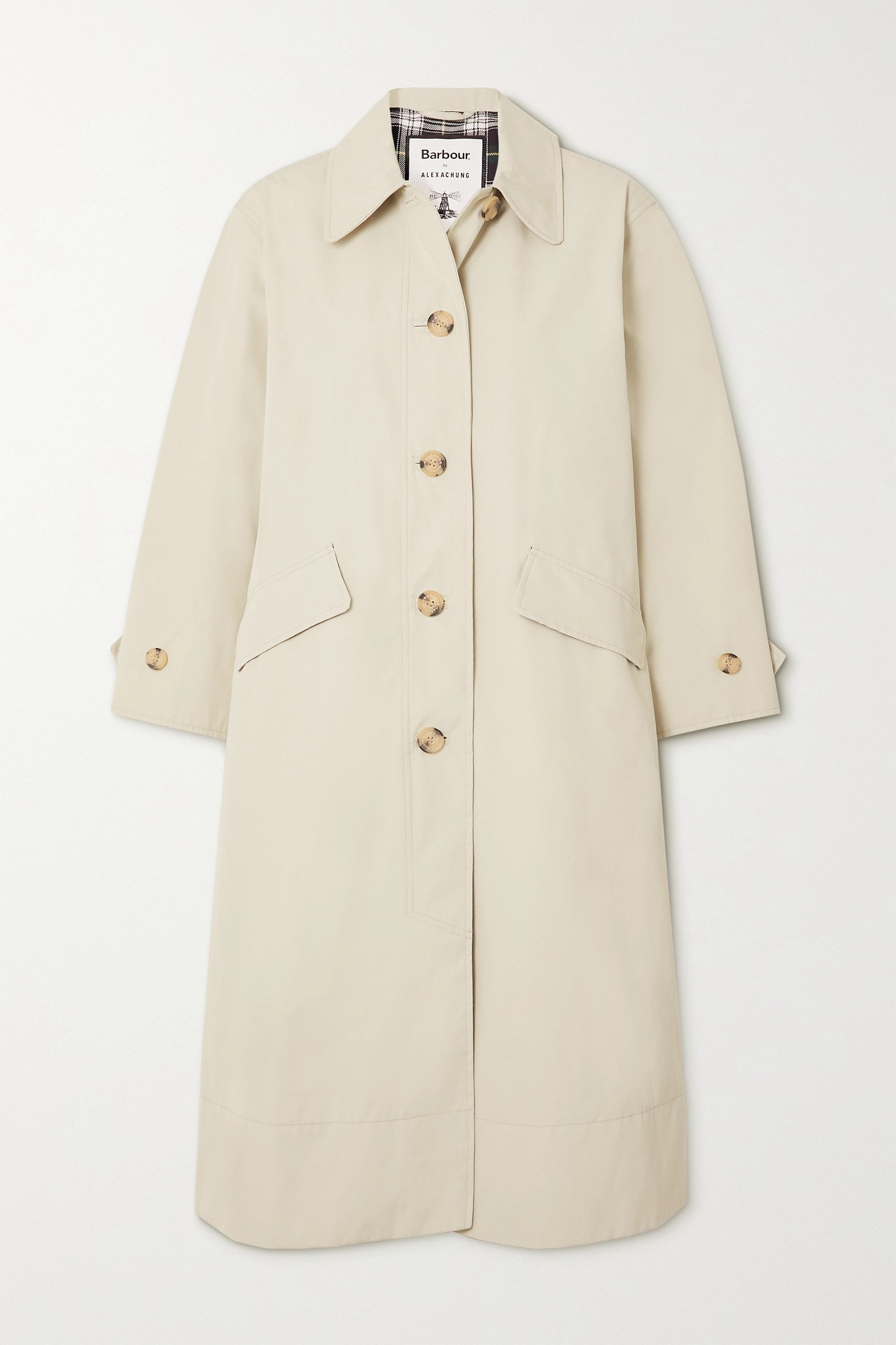 Barbour + + ALEXACHUNG Julie Belted Gabardine Coat