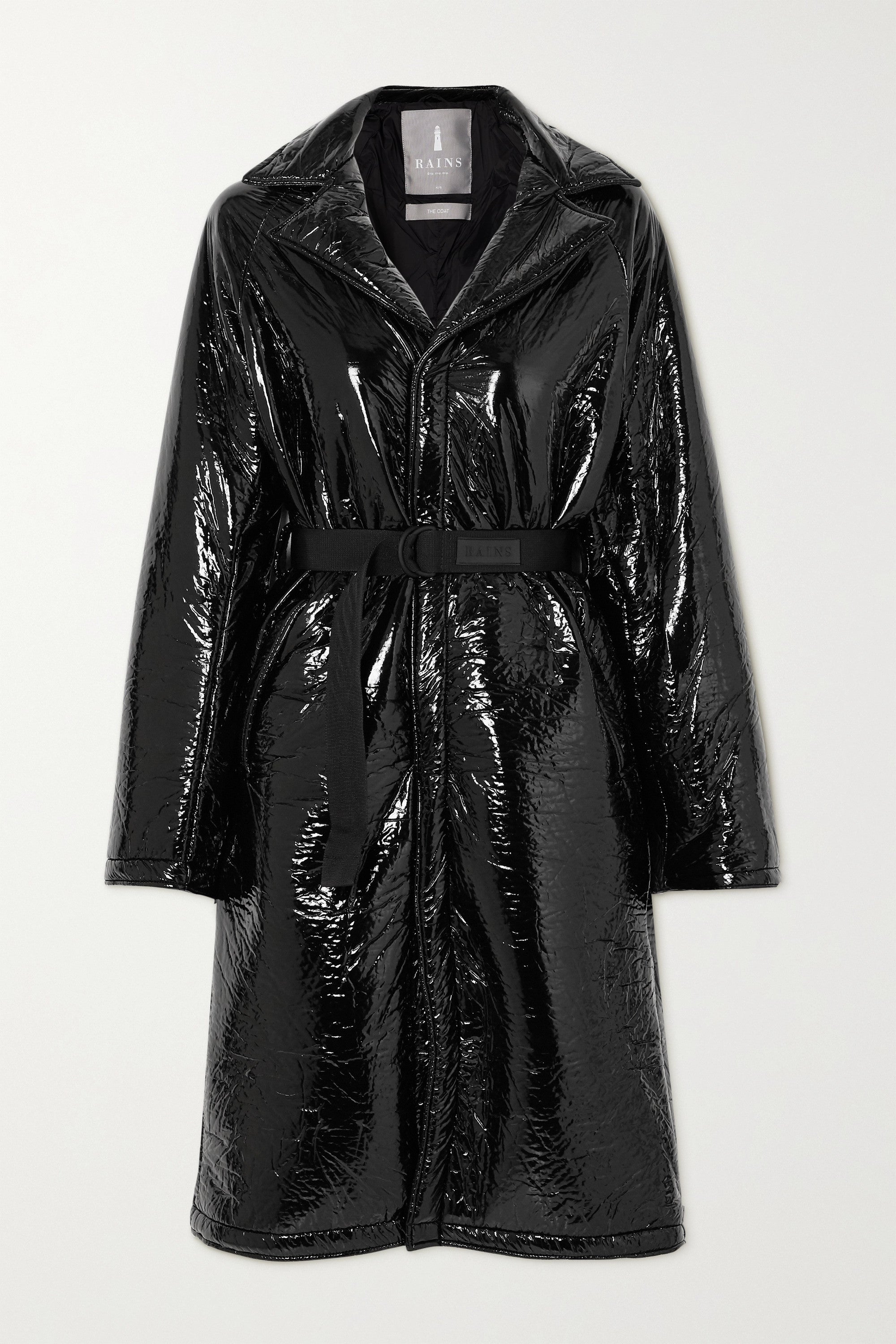 rains belted raincoat