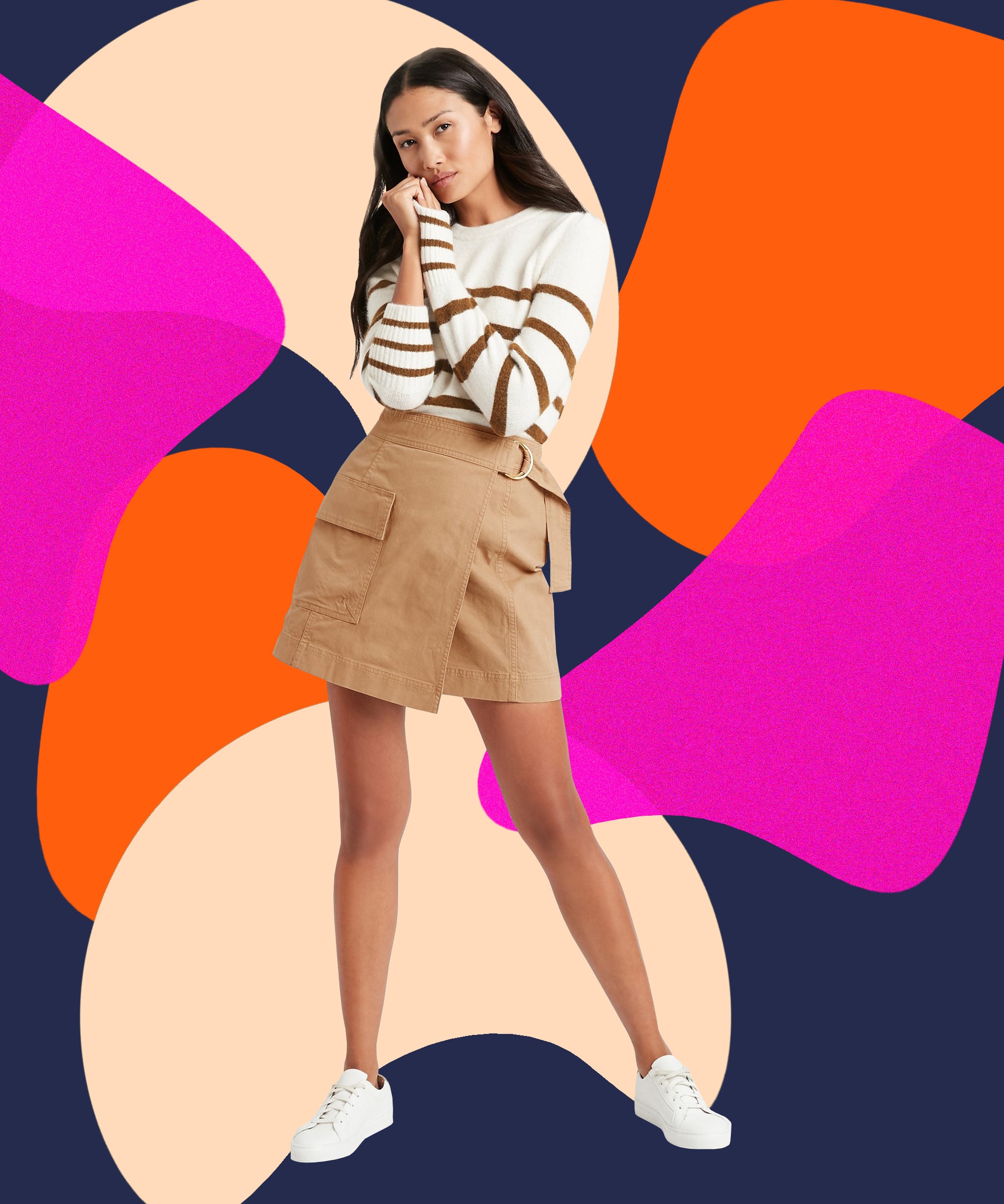 wrap around ladies skirts
