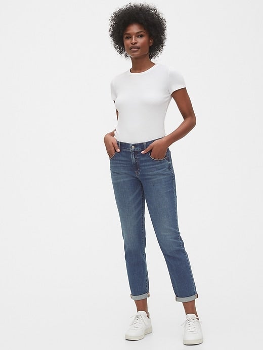 Gap Mid Rise Girlfriend Jeans