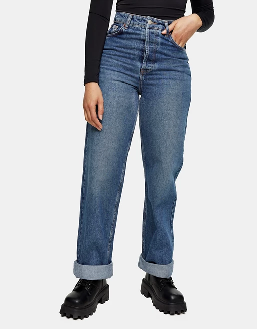 Topshop + Zed Oversize Mom Jeans