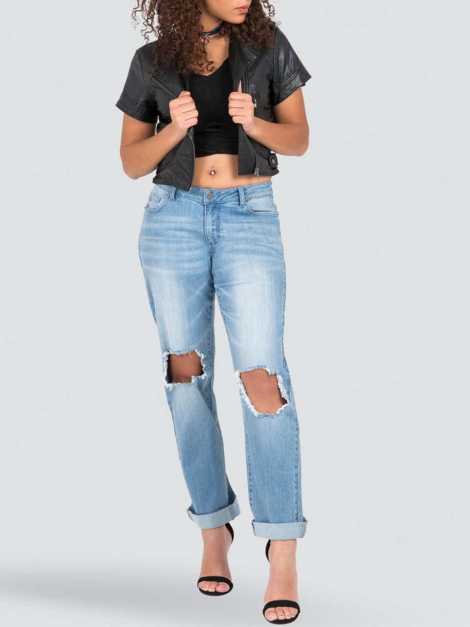 tape Expansion Assimilation Best Boyfriend Jeans for Women; 90s, Ripped, Distressed