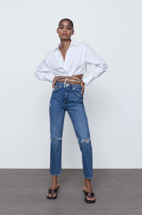 zara slim fit trousers