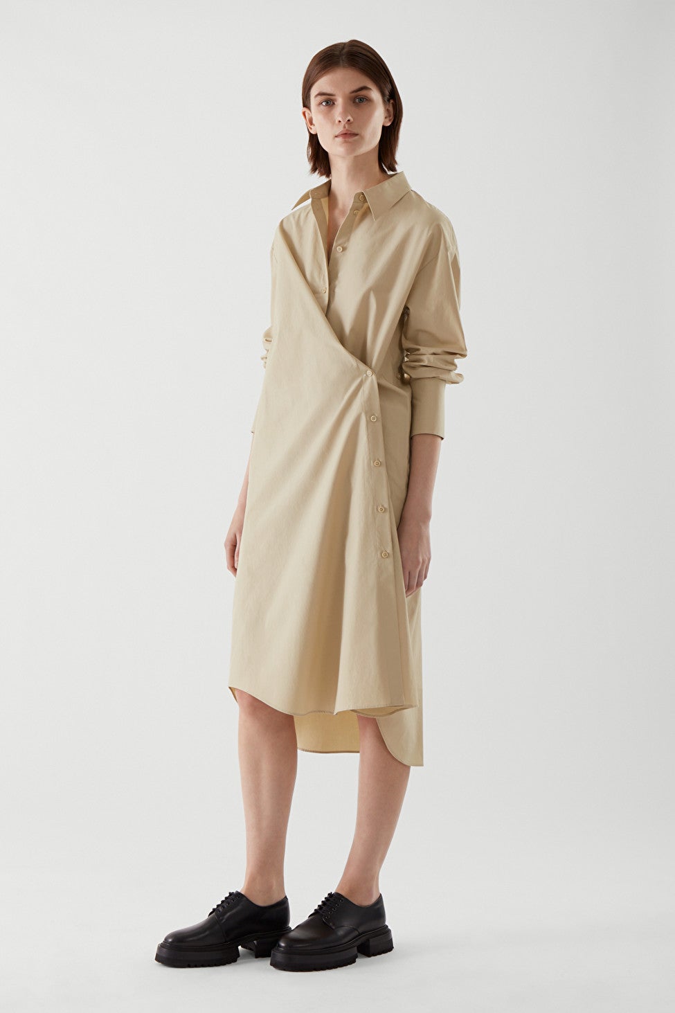 wrap shirt dress