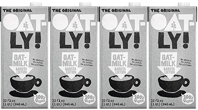 Oatly Oat Milk, Variety Pack, 32oz, Pack of 6, Original, Barista, Chocolate
