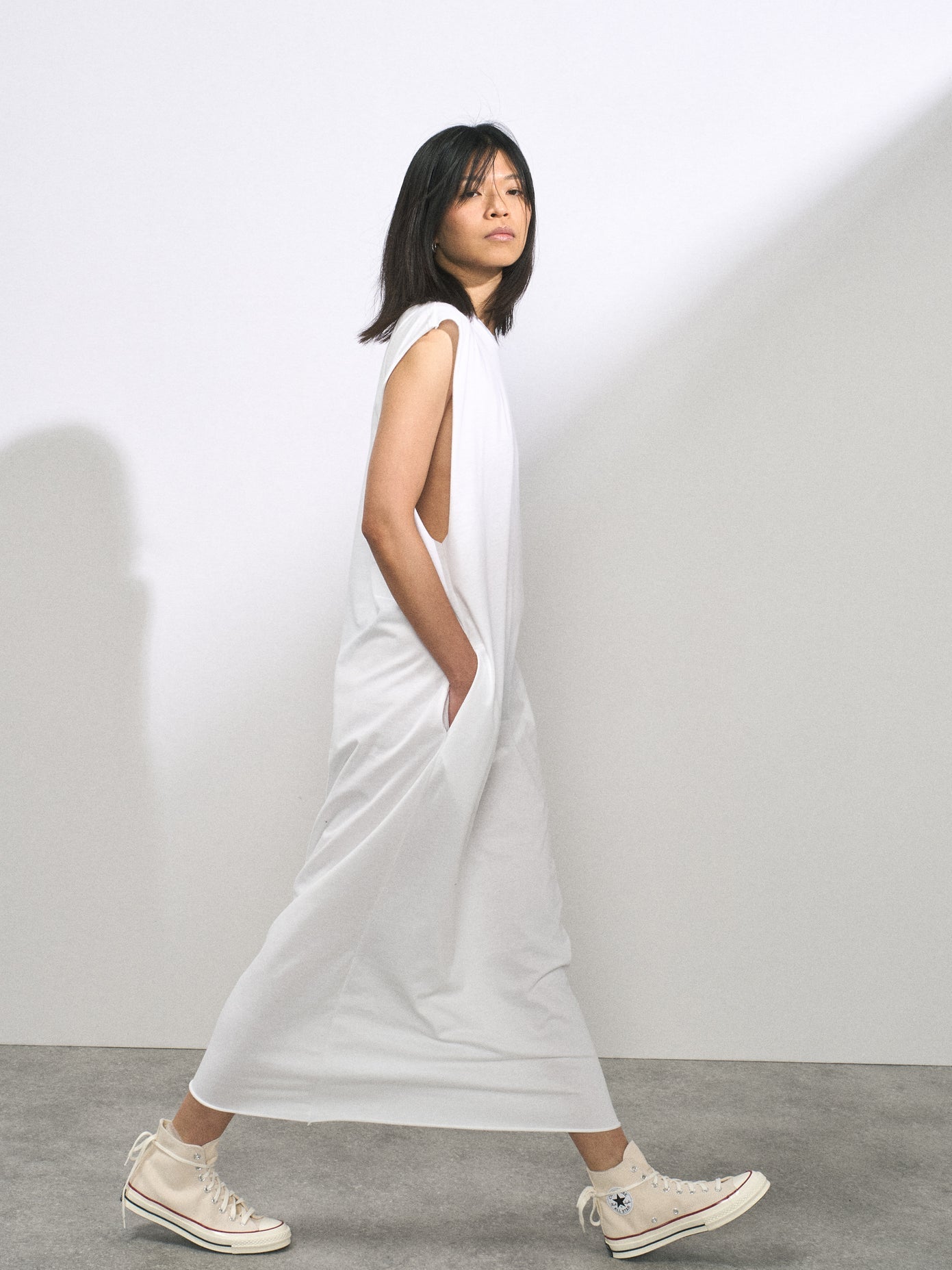 sleeveless t shirt dress