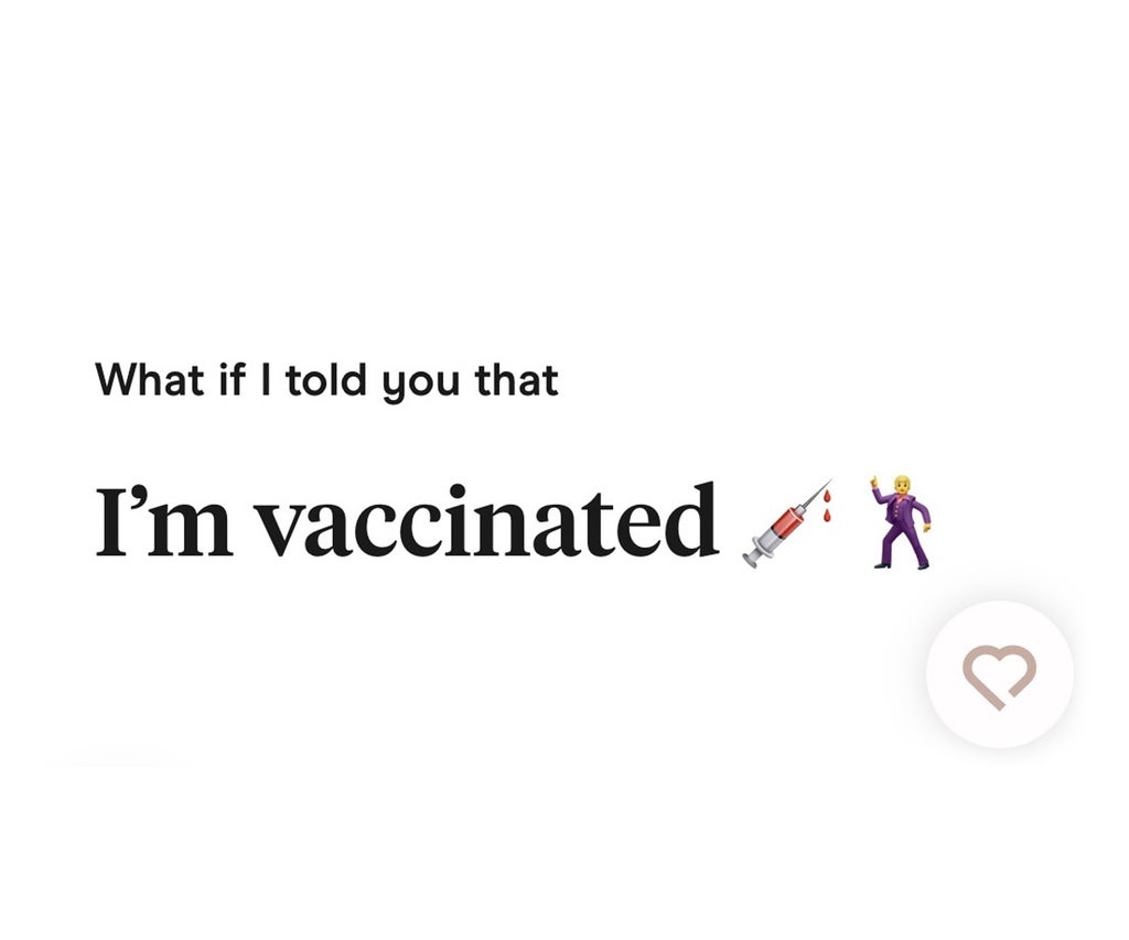 The Biggest Dating App Flex Is Being Vaccinated, Says Tinder Biggest Dating App Flex