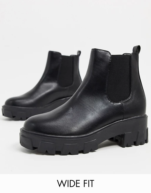 raid react chelsea boots in black