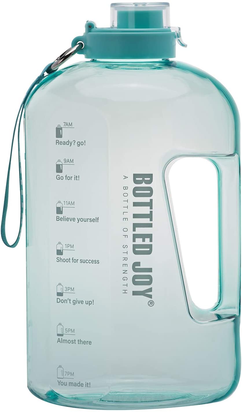 BOTTLED JOY + 1 Gallon Water Bottle, BPA Free Large Water Bottle