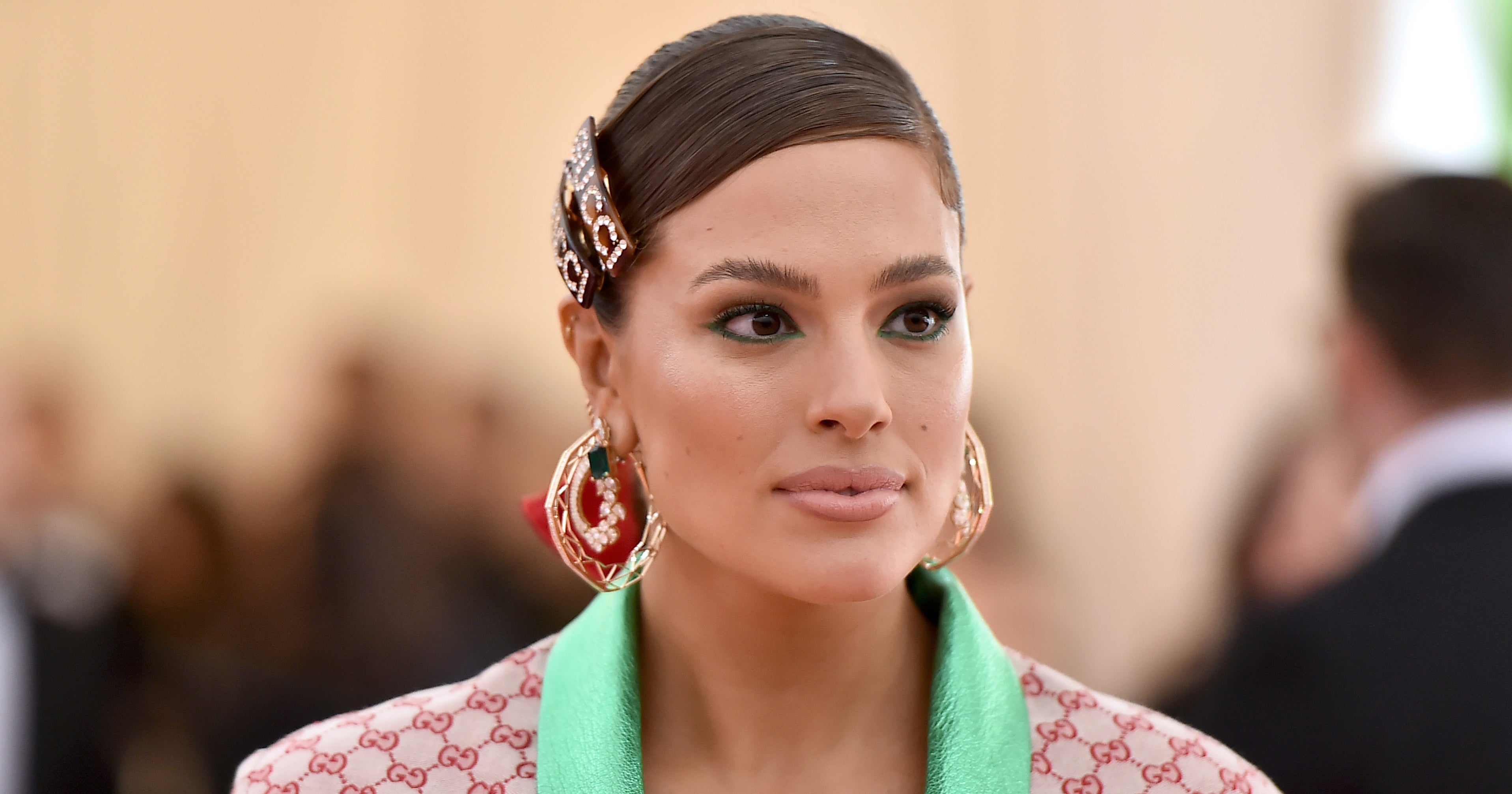 Ashley Graham Bike Shorts-Heels Look Is Comfy Chic - Main Image