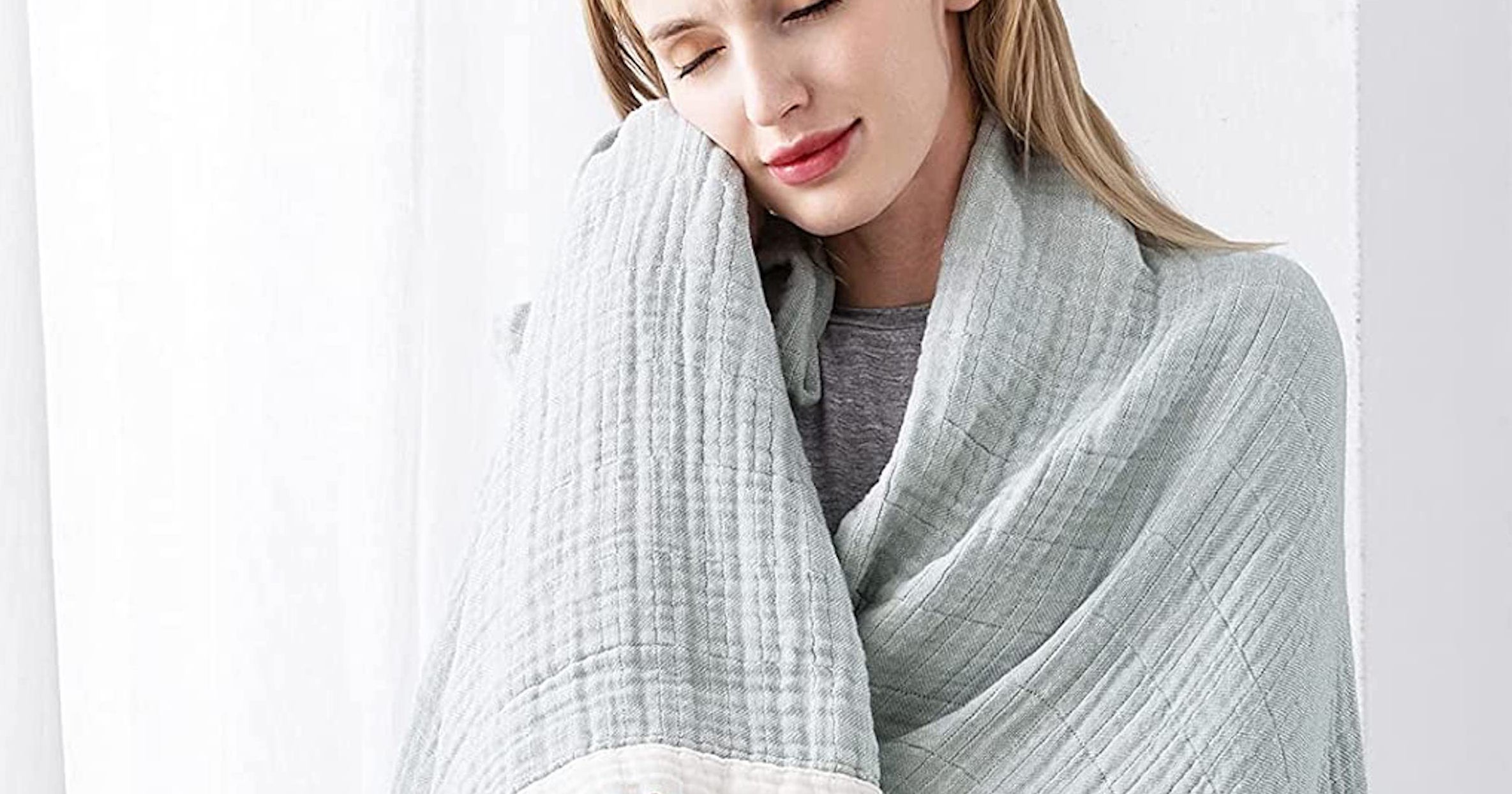 Organic Muslin Cotton Adult Baby Blanket On Amazon