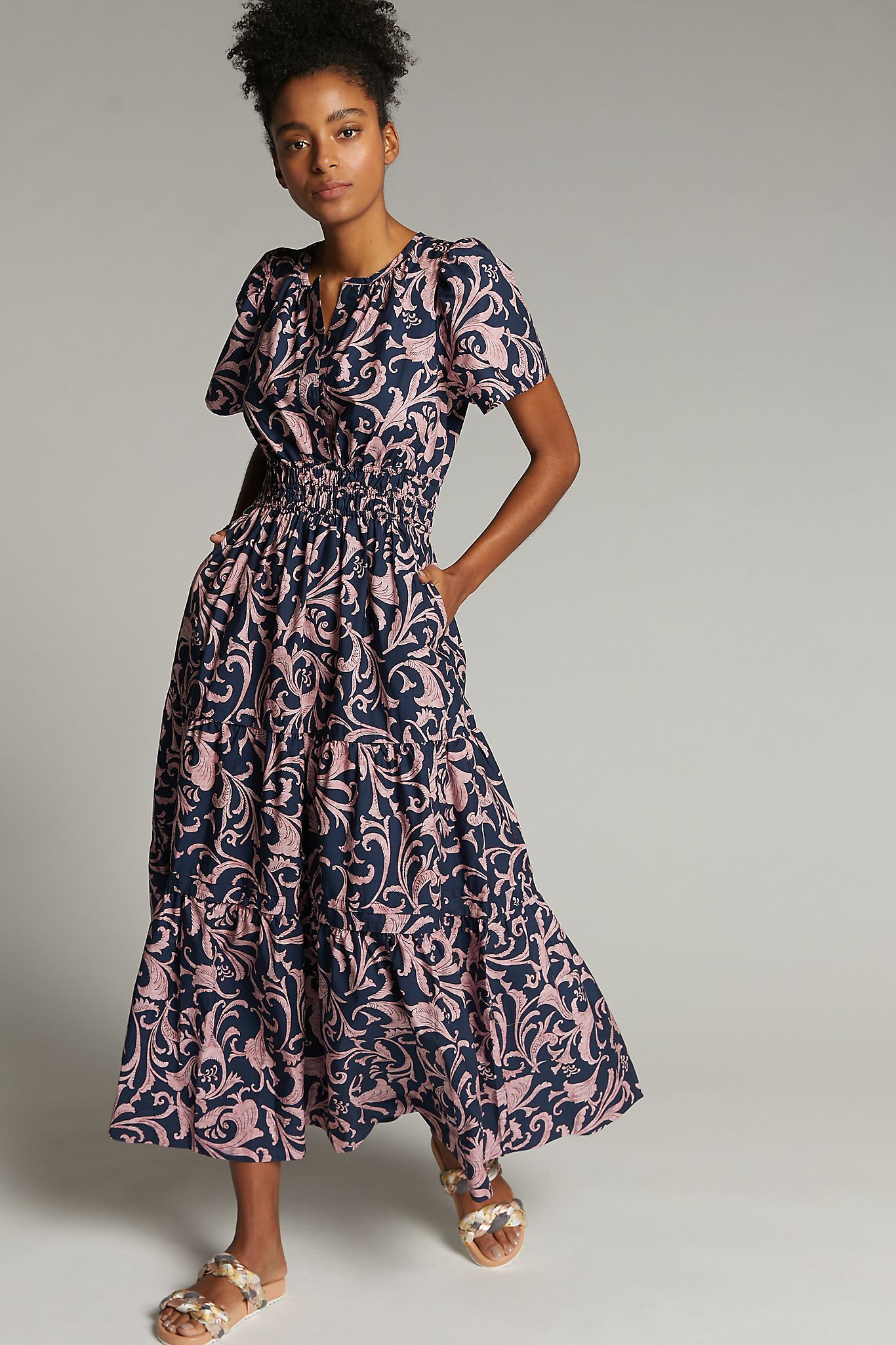 【美品】6枚セット Anthropologie Fleur De Lys Anthropologie + Somerset Maxi Dress
