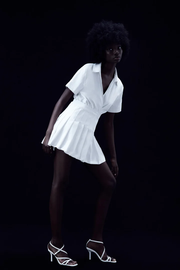 White tennis dress zara Clearance