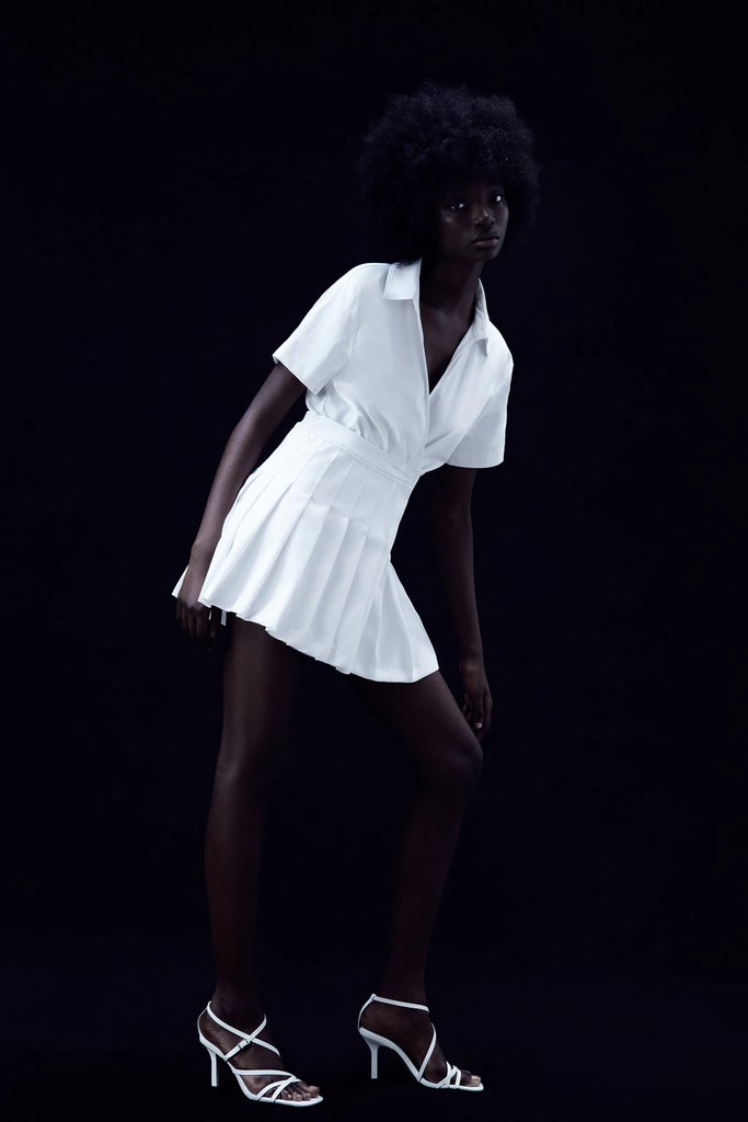 Short White Dress From Zara