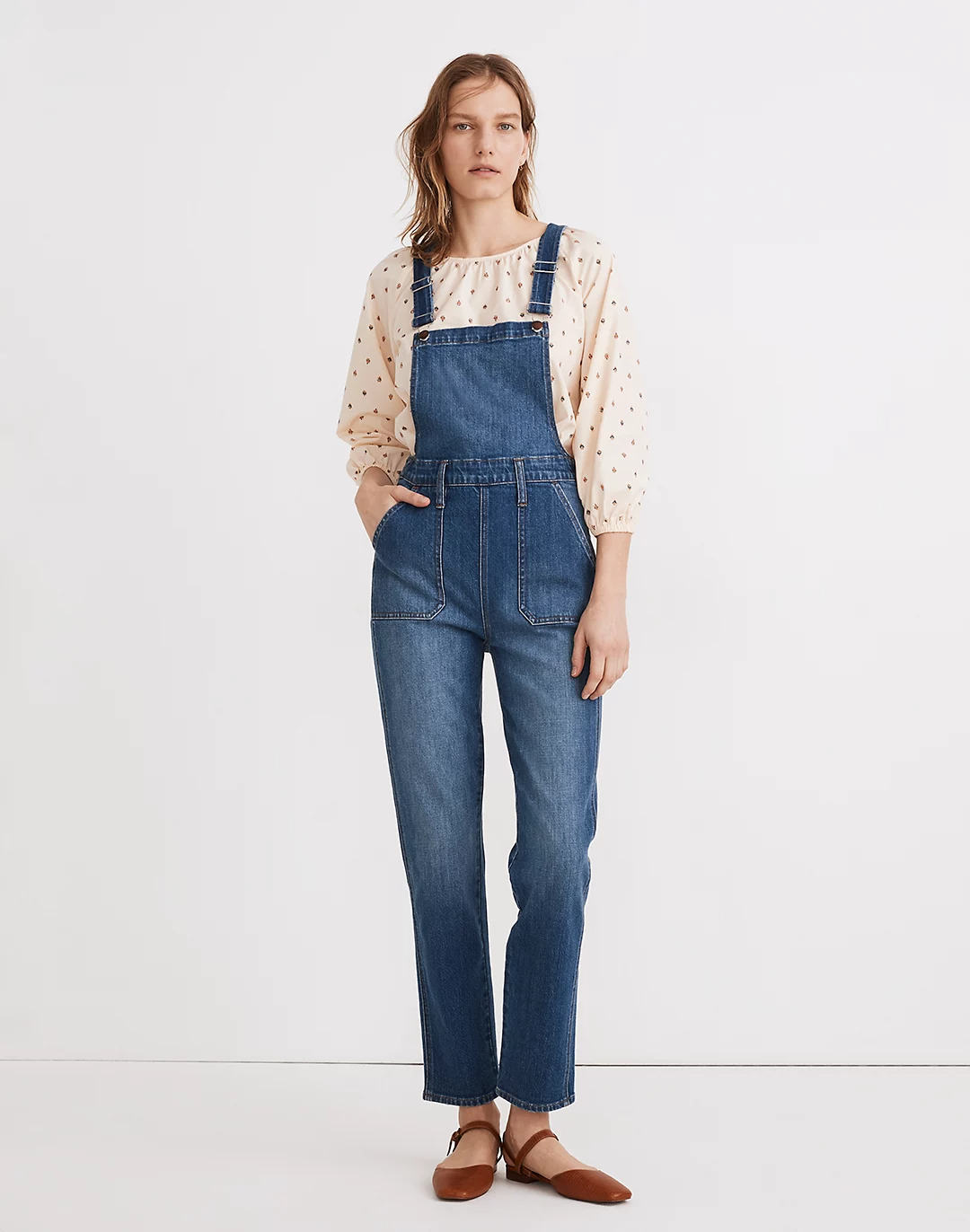 Madewell + Stovepipe Overalls in Cosman Wash