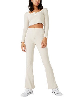 Cotton On + Bella Rib Flare Pant