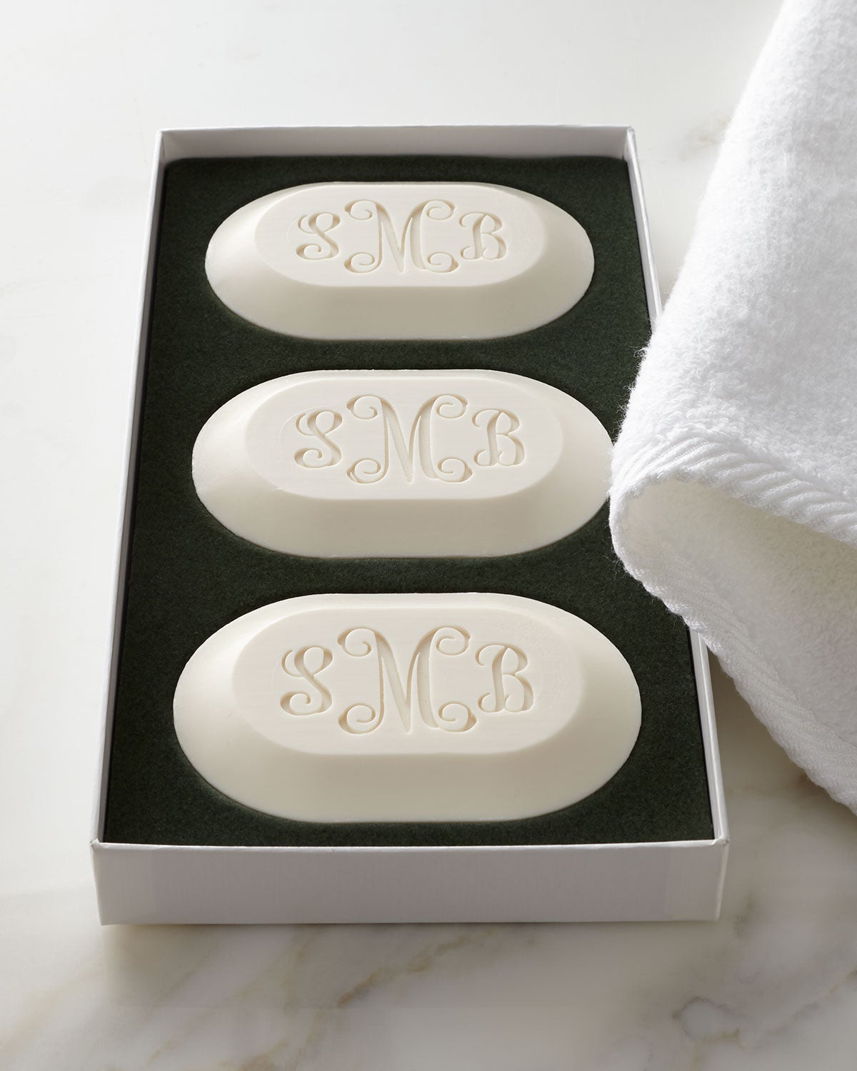 Carved Solutions + Original Soap Trio Monogram