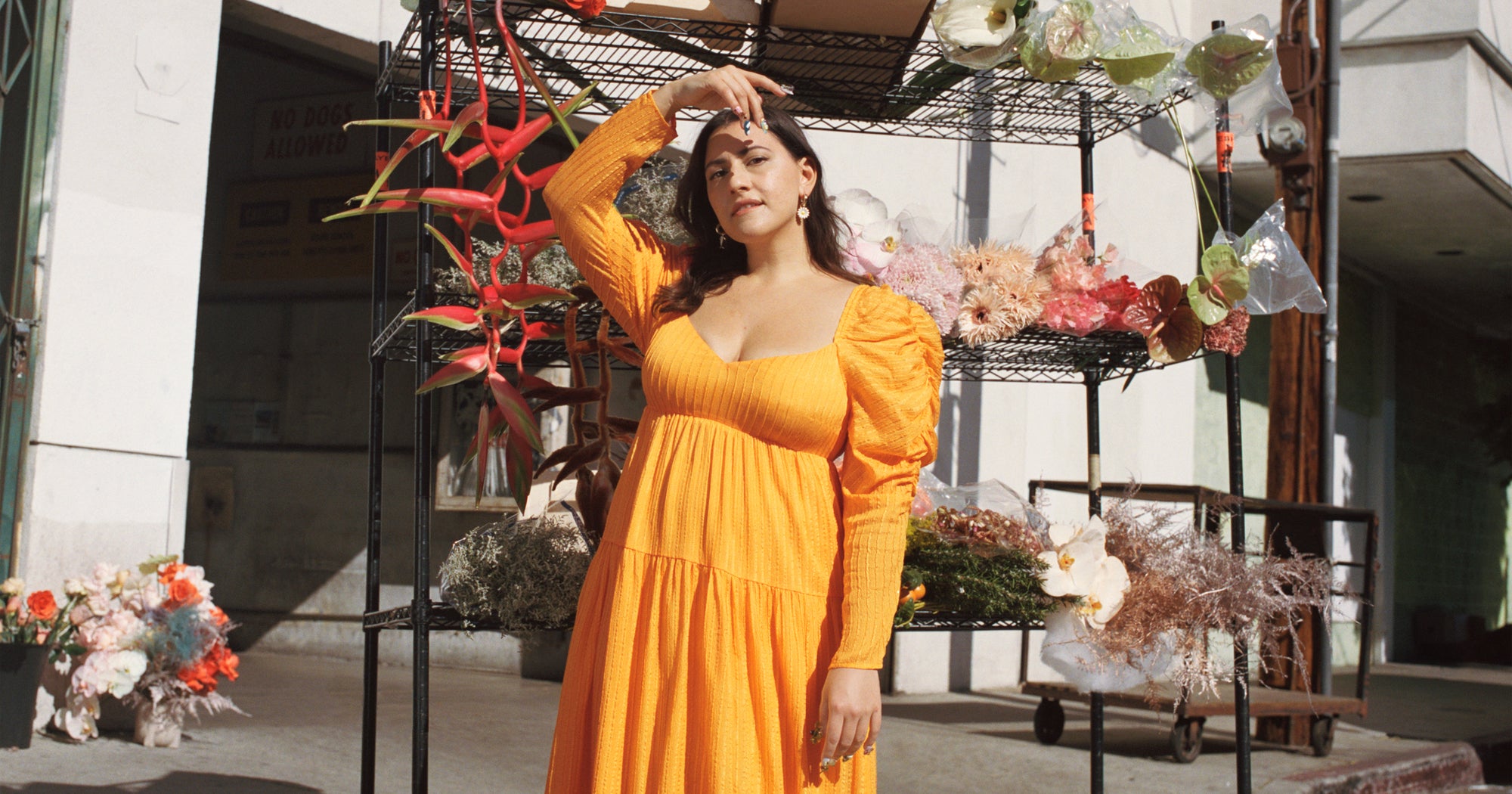 Other stories orange dress top