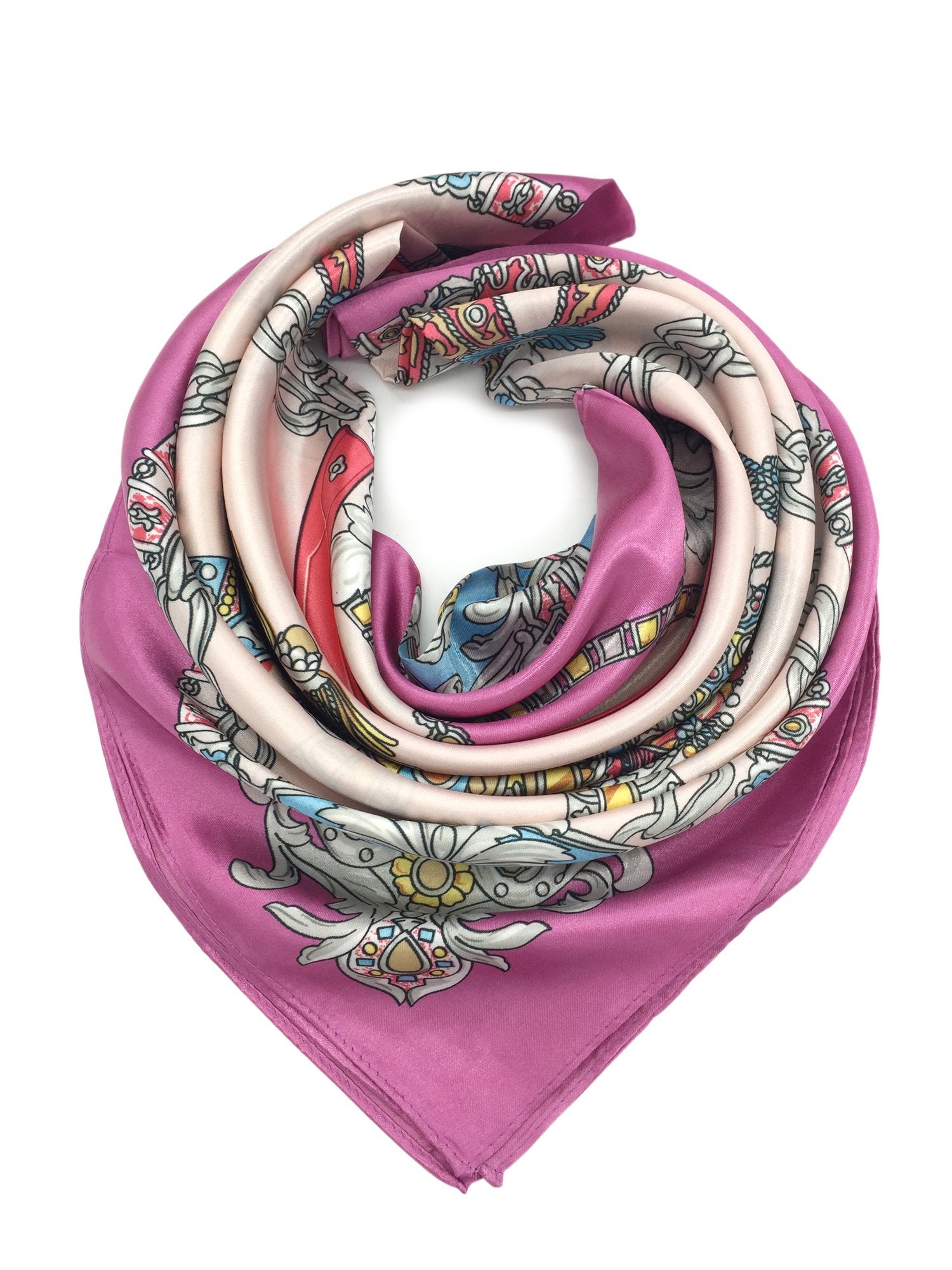 I Am Currently Unsupervised Womens Square Polyester Satin Neck Head Scarf Scarves Set 