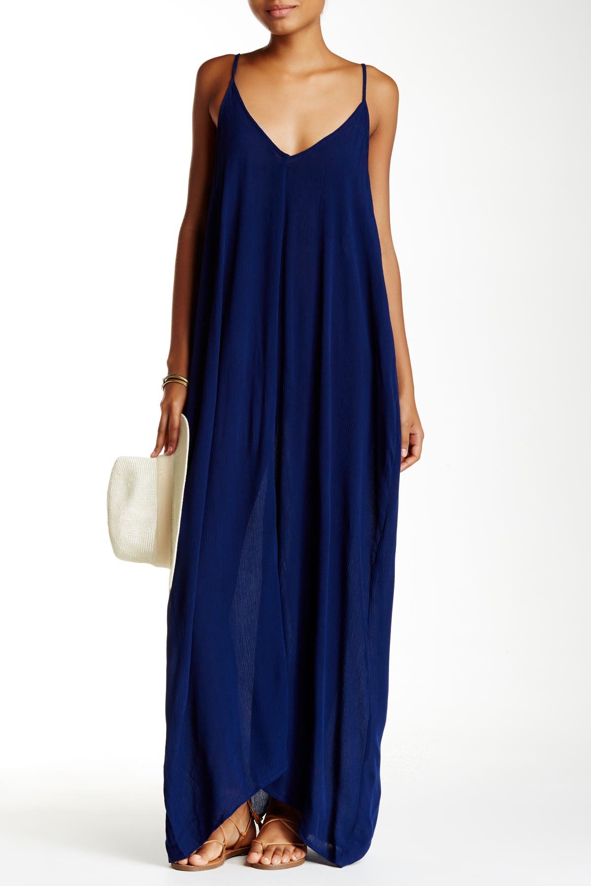 Love Stitch Gauze Maxi Dress