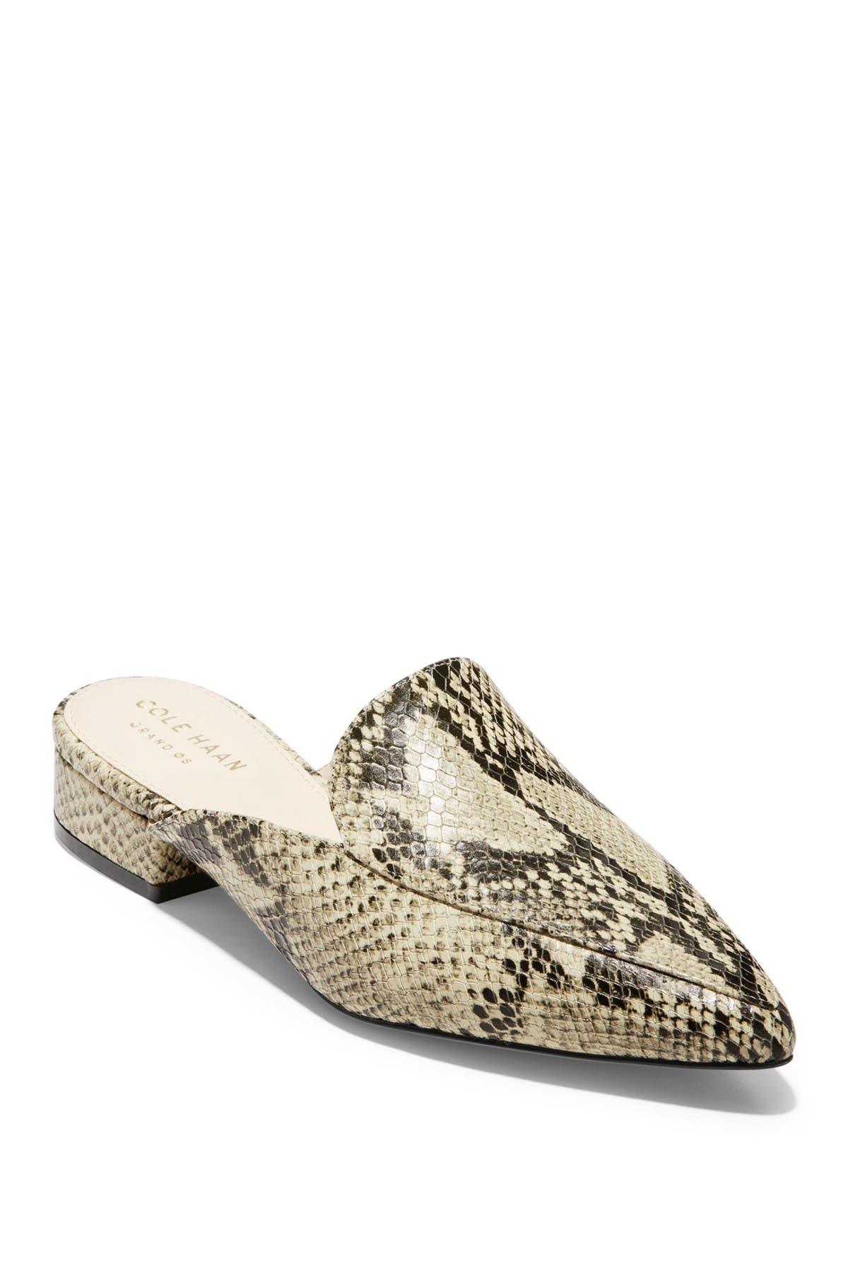 Cole Haan + Piper Leather SnakeEmbossed Mule
