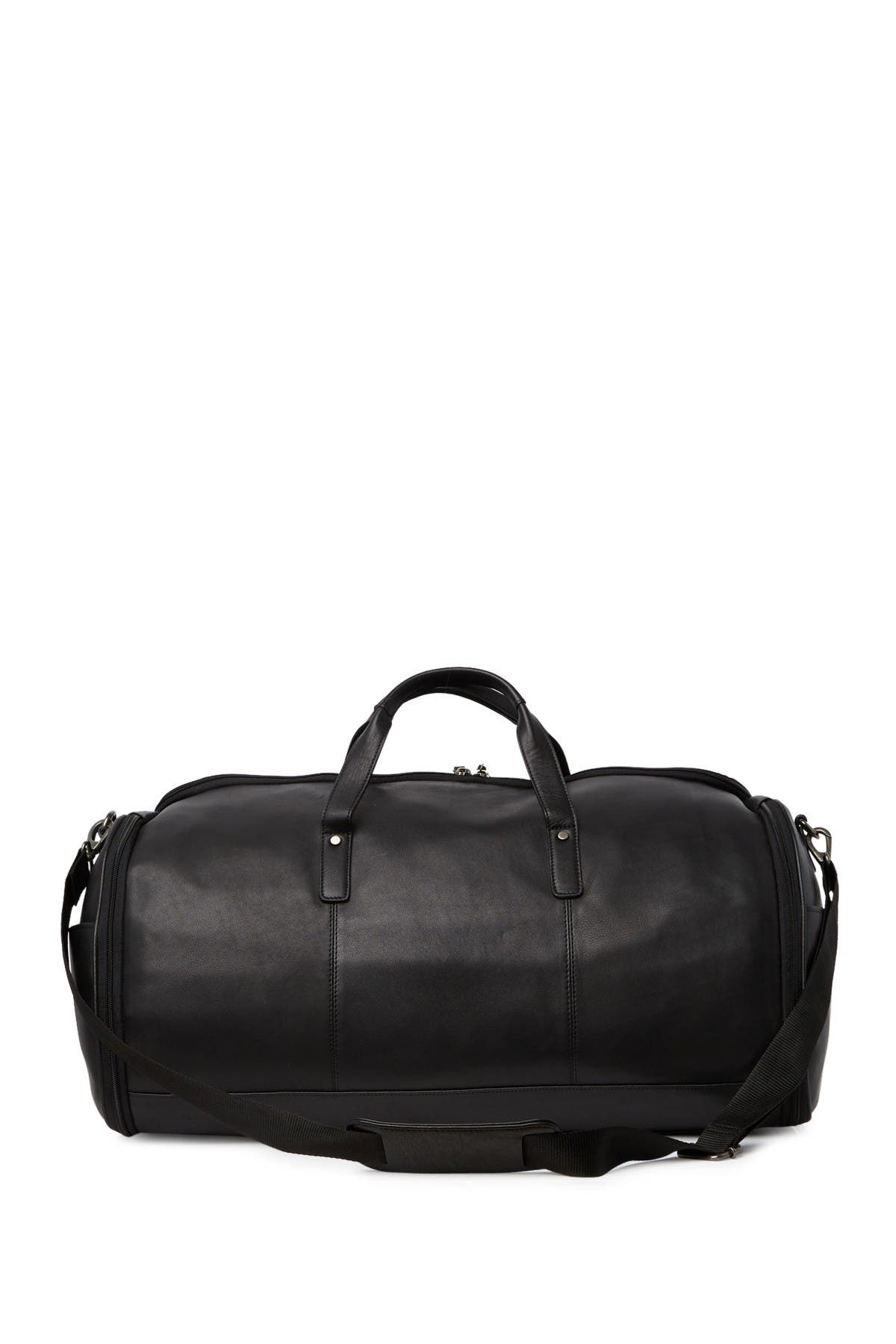 BOSCA + Leather Garment Bag