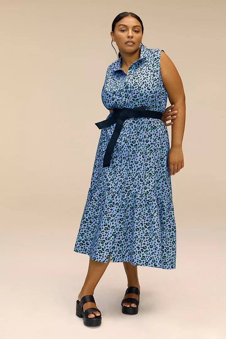 jacquard dress midi