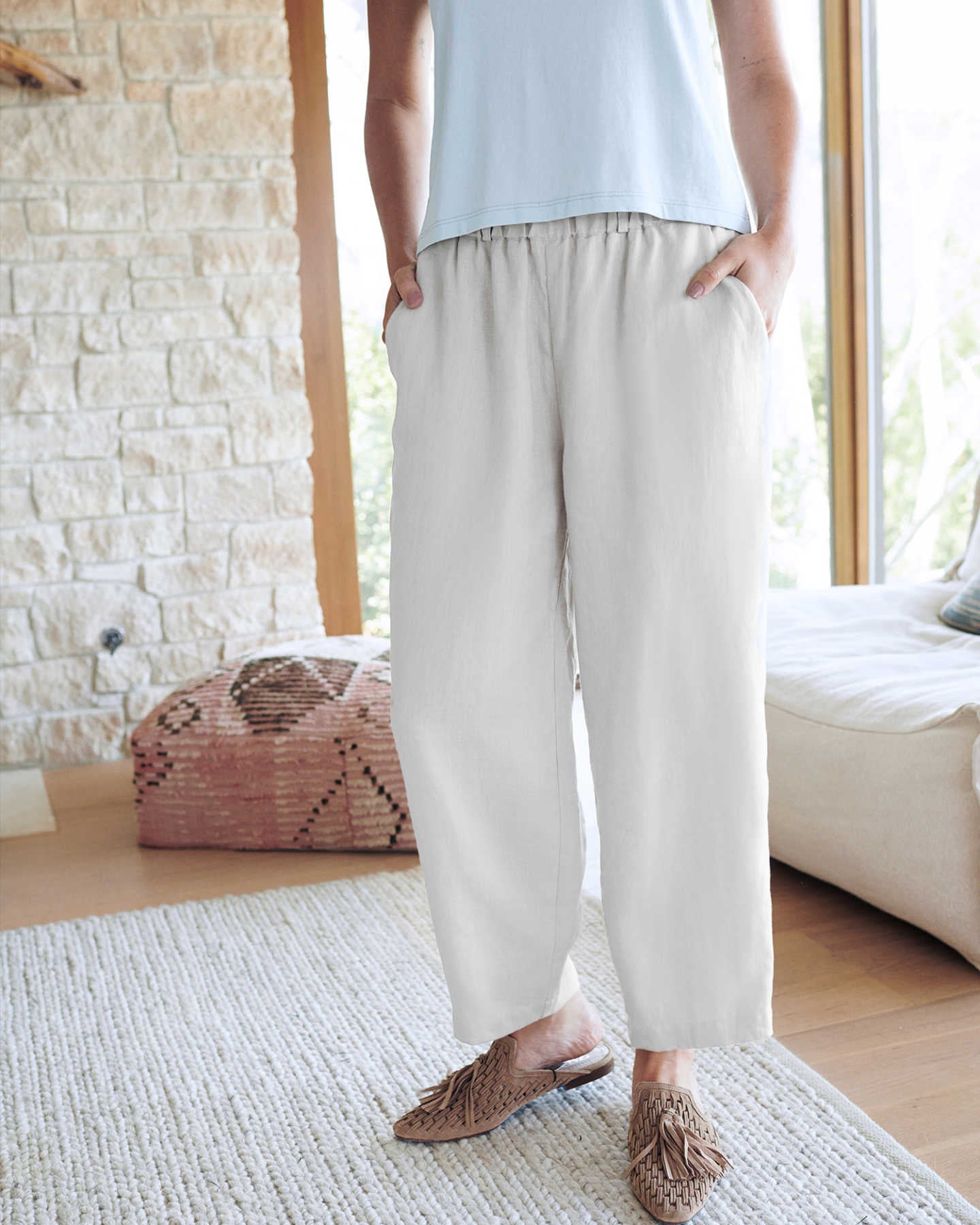 The Quince Linen Pants Are Finally Back in Stock