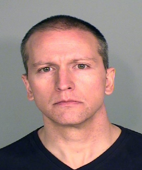 Mugshot of Derek Chauvin in a black t-shirt.