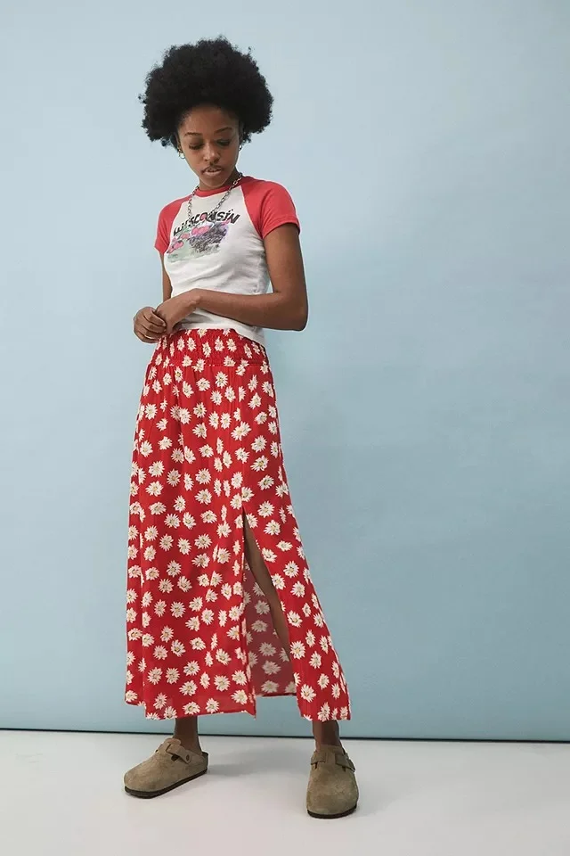 Urban outfitters online red skirt