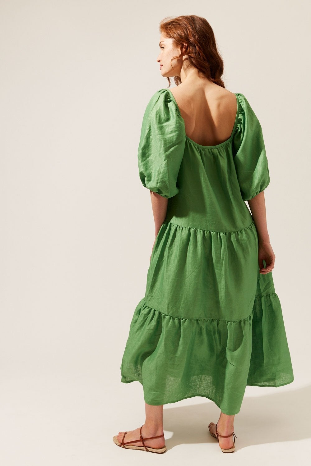 Solid and deals striped dress