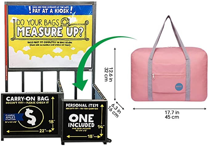 Personal item duffle store bag