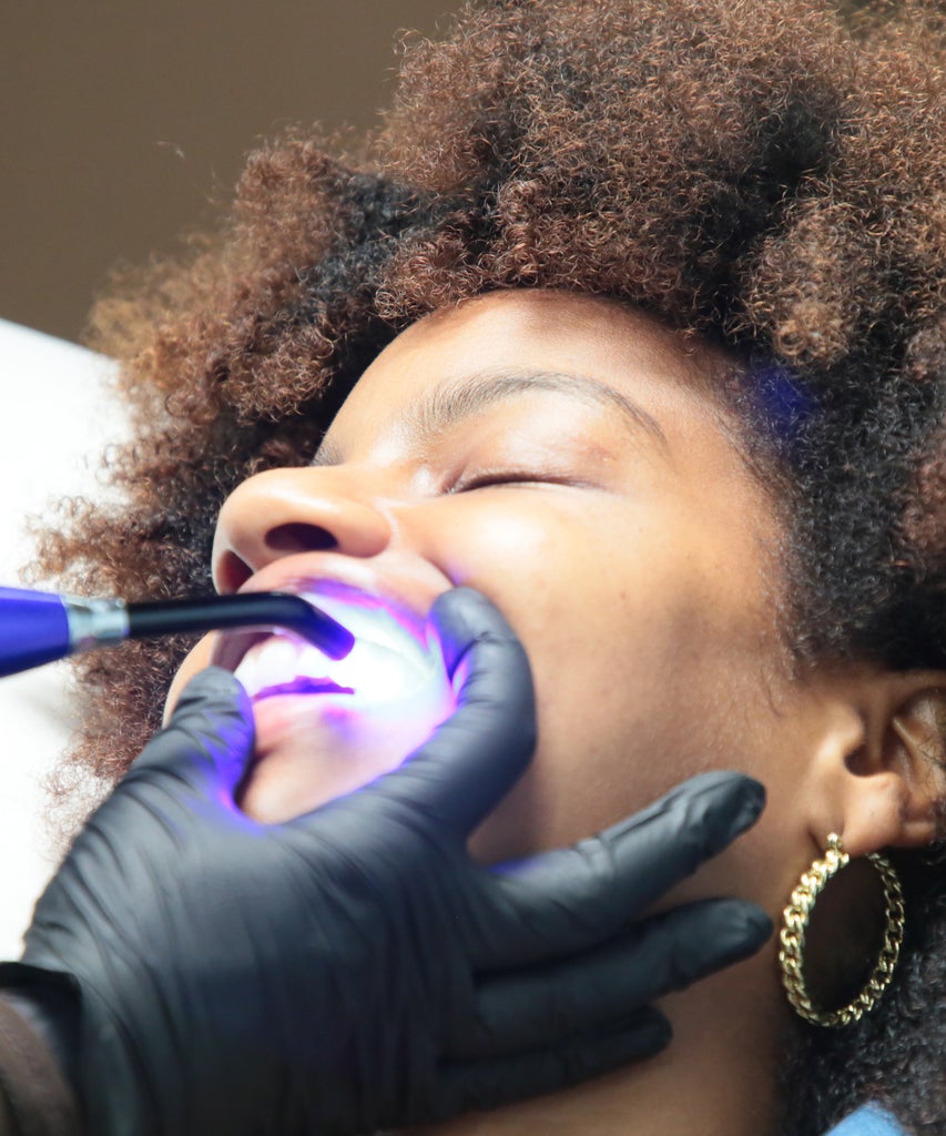 Swarovski Crystals Glued To My Teeth