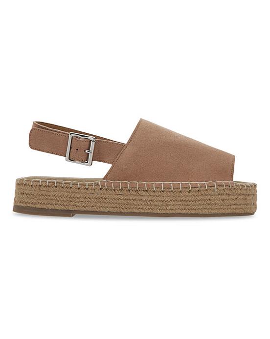 suede espadrille flats