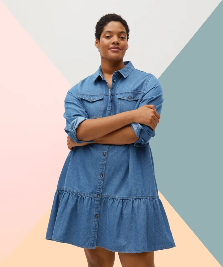 Free people nicole denim shirt dress Clearance