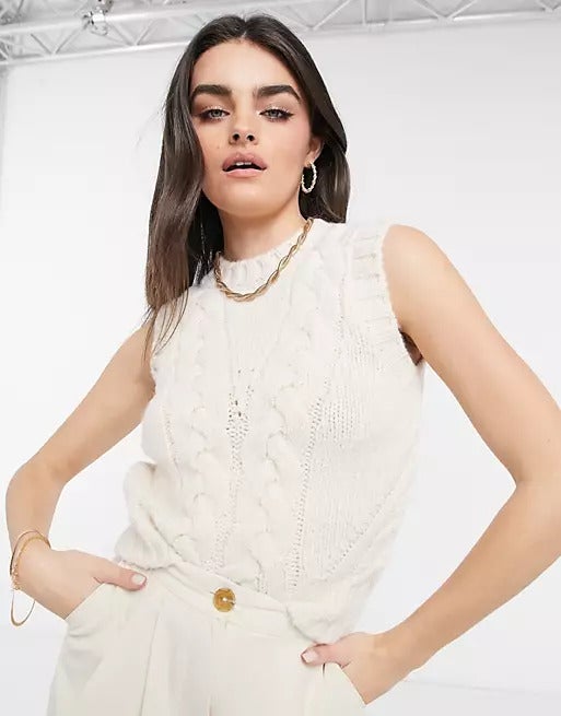 leopard intarsia fulton pullover sweater