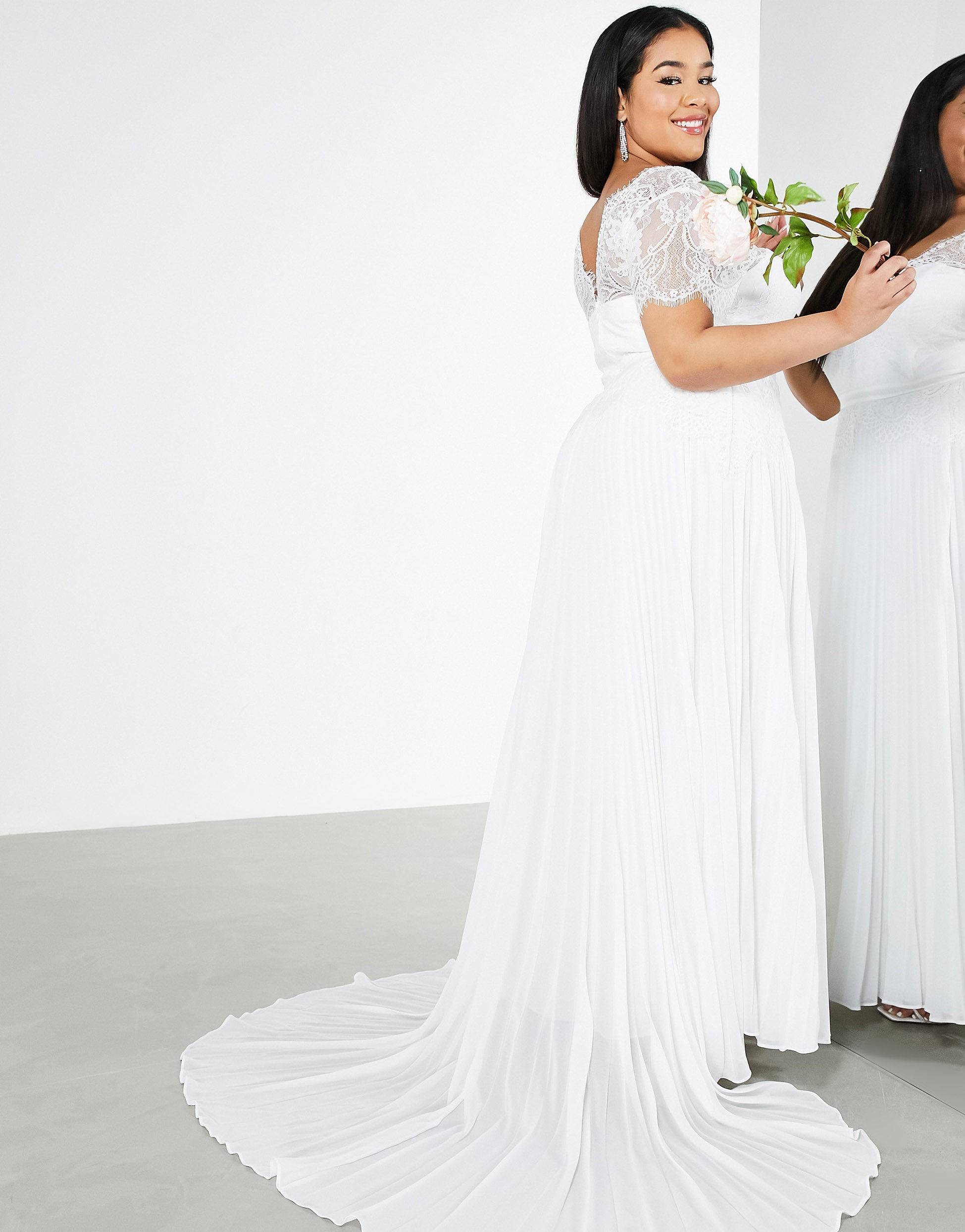 Sophia plunged ruffle mini 2025 dress