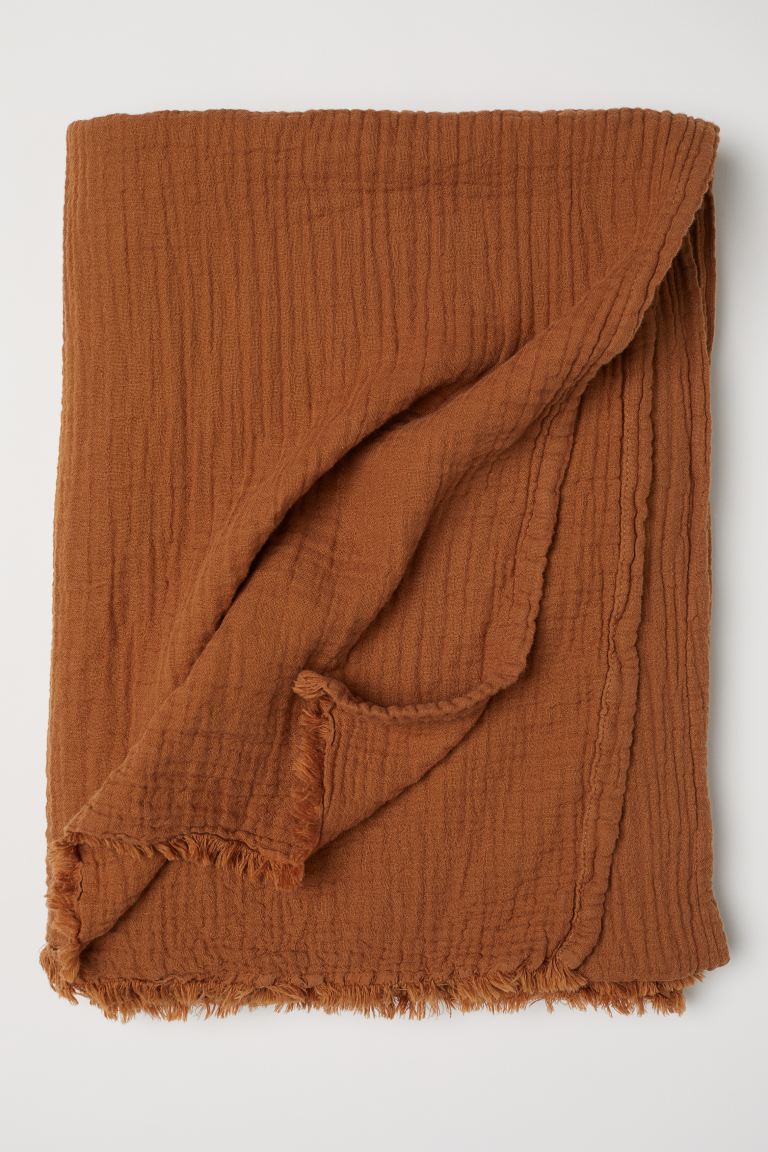 H&M + Crinkled Cotton Throw