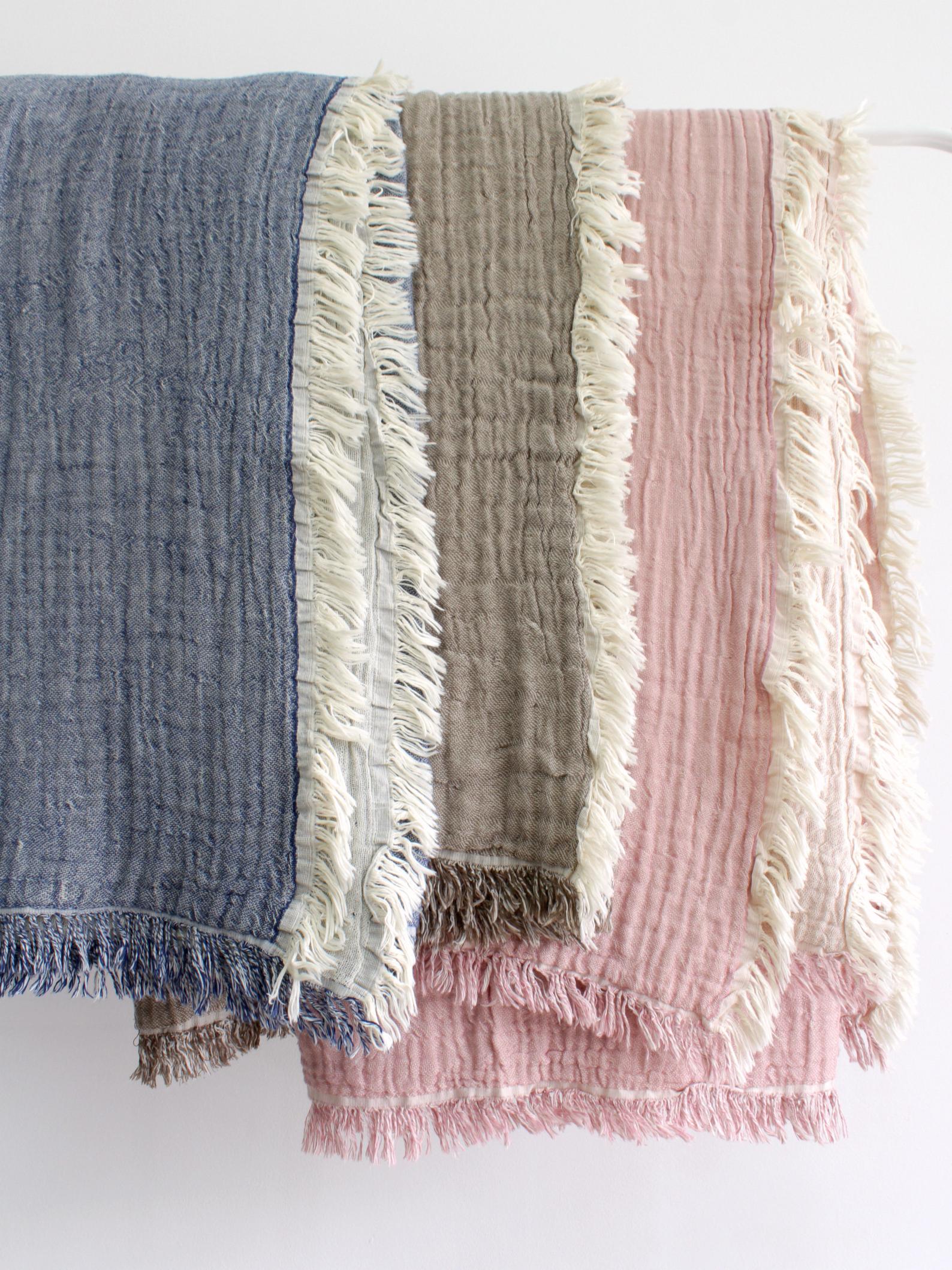 LinenWorld + Gauze Cotton Throw Blanket