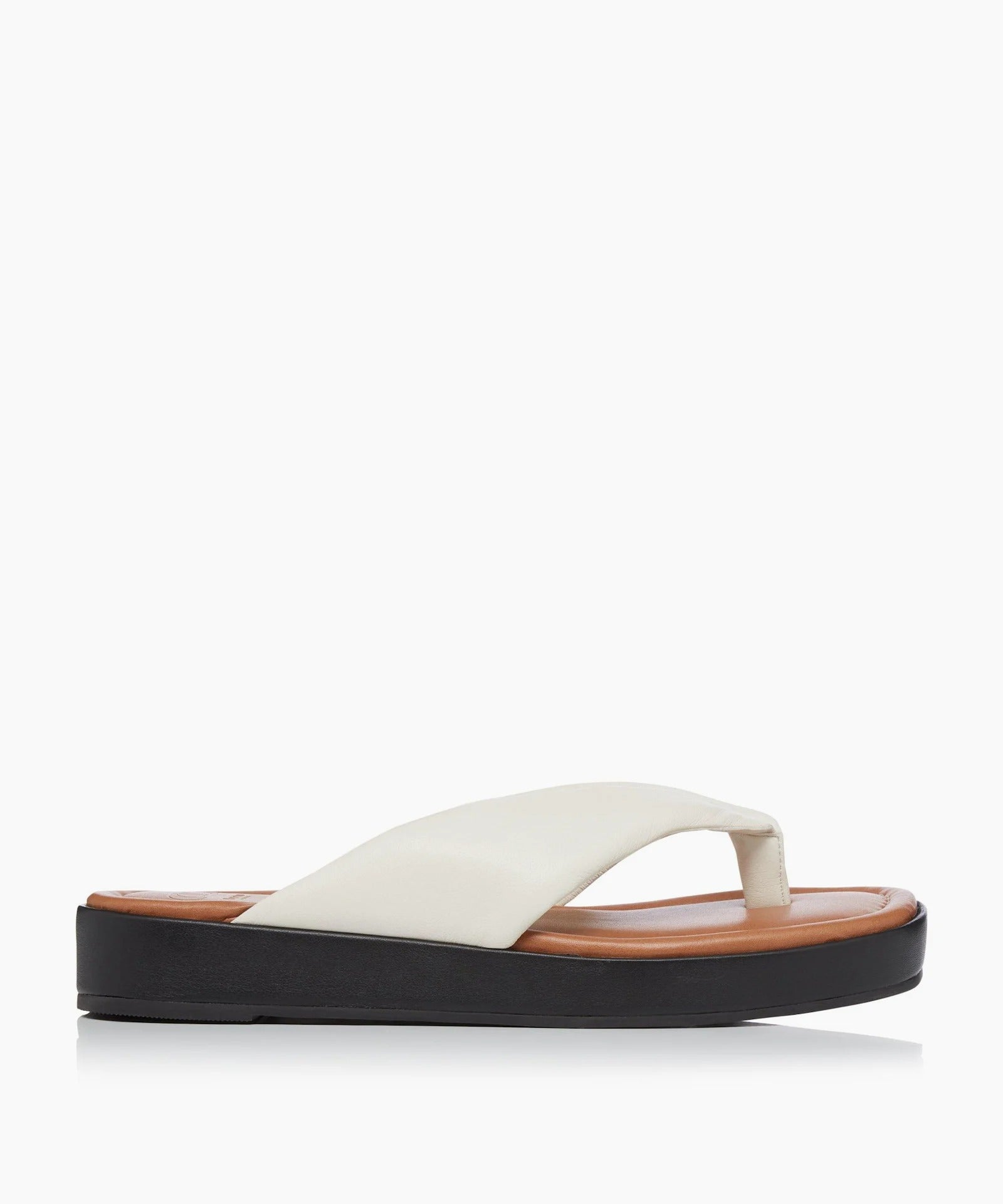 DUNE LONDON + Padded Toe Post Flatform Sandals
