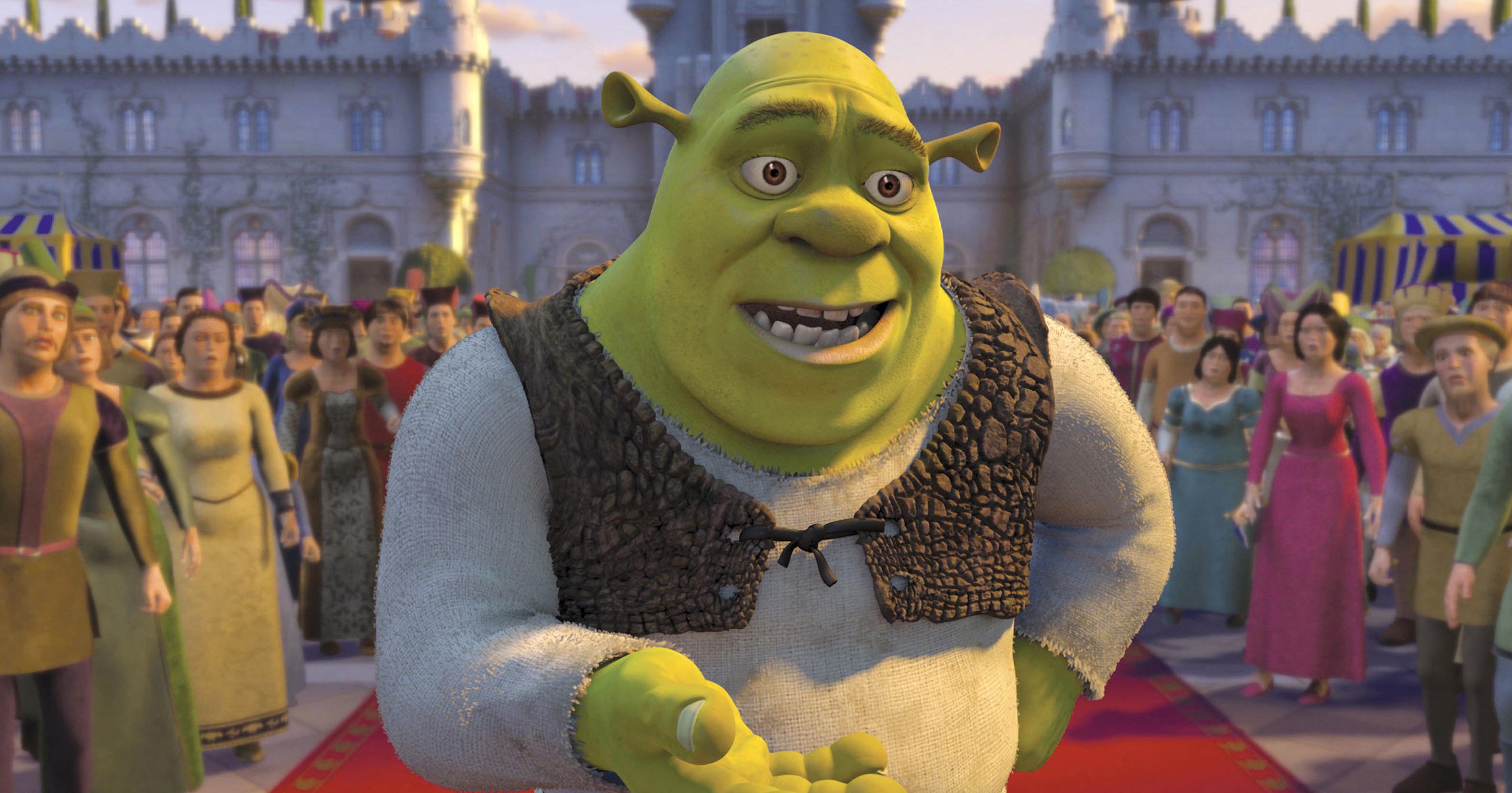 Download Funny Shrek Embarrassed Meme Wallpaper