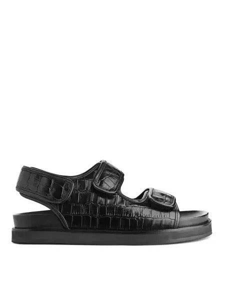 ladies chunky leather sandals