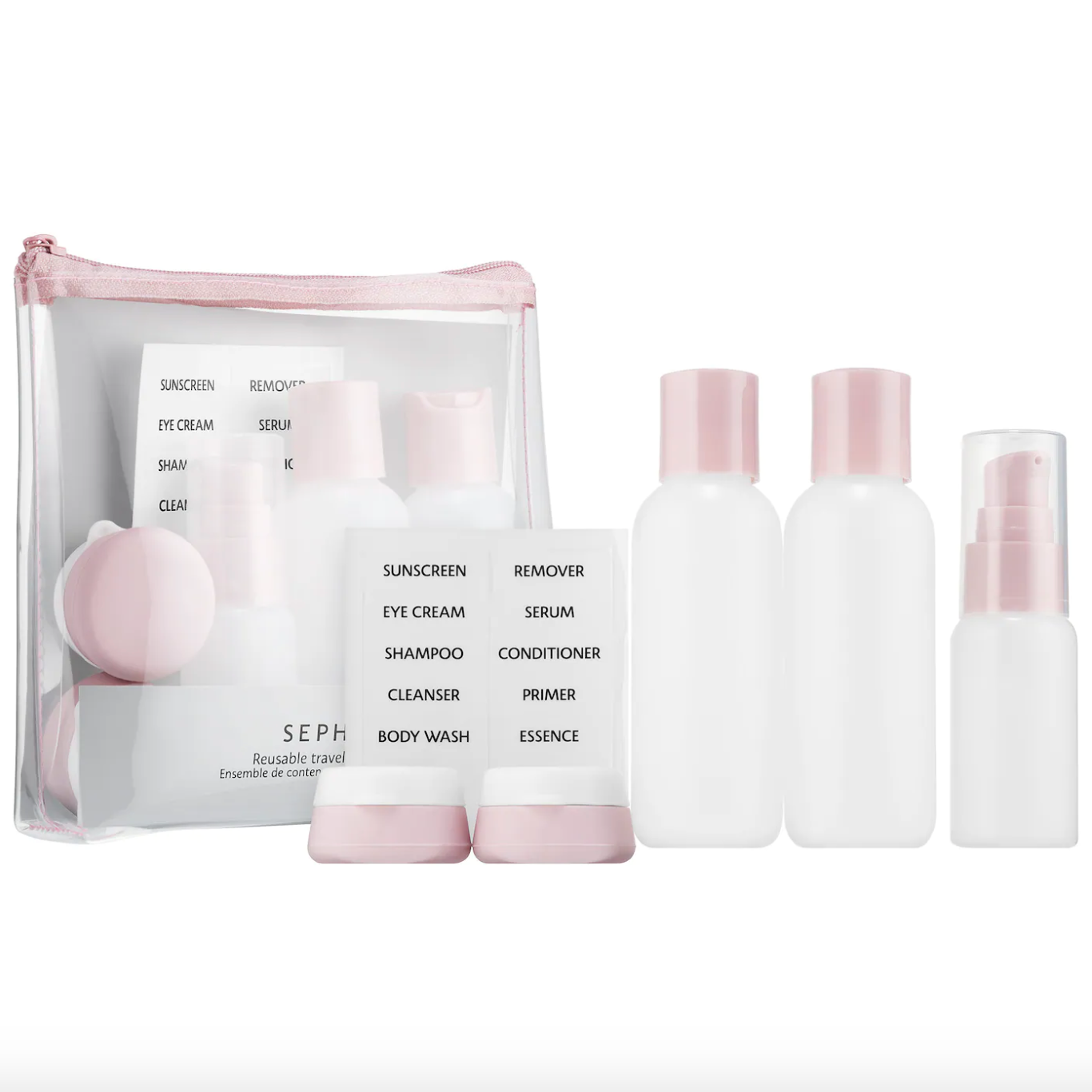 Sephora Collection + Reusable Travel Container Set