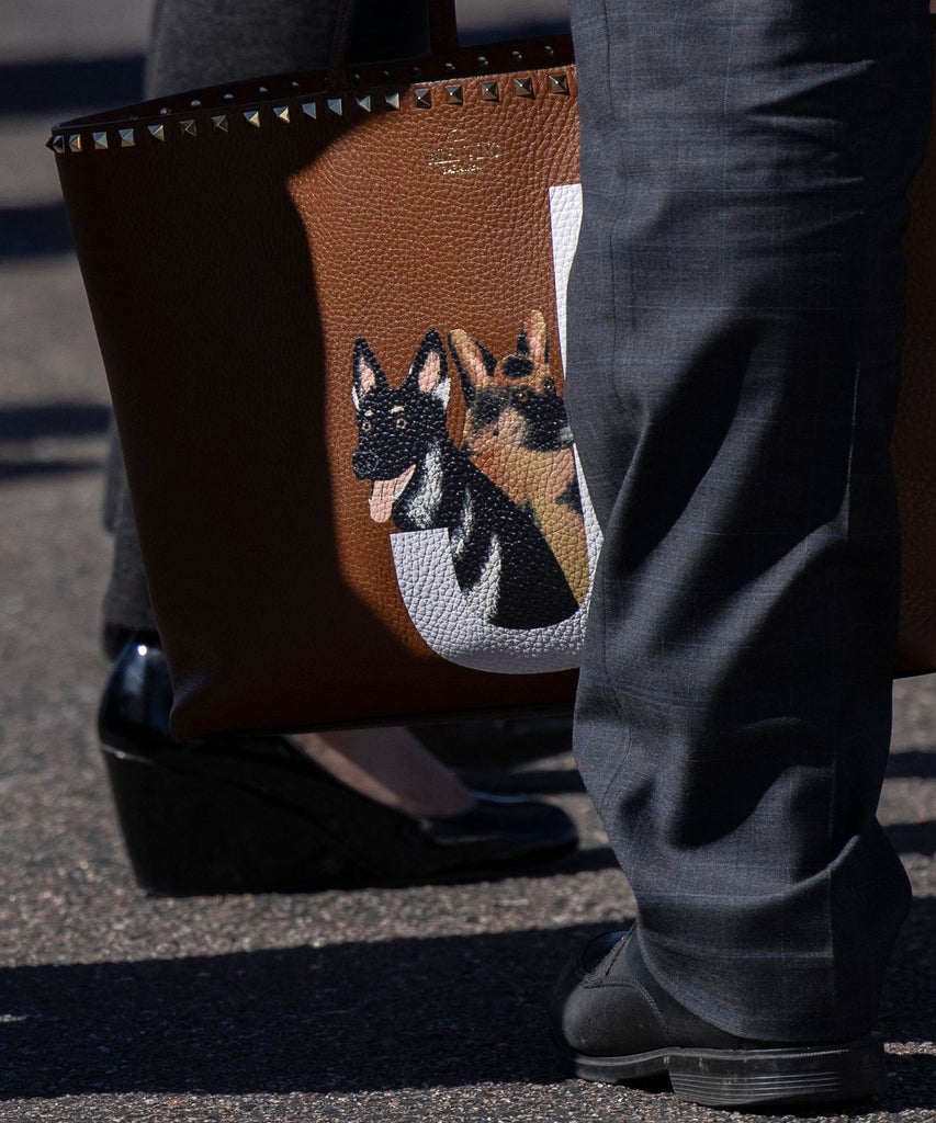 Jill Biden’s Valentino Tote Featured Her Dogs Champ & Major On It