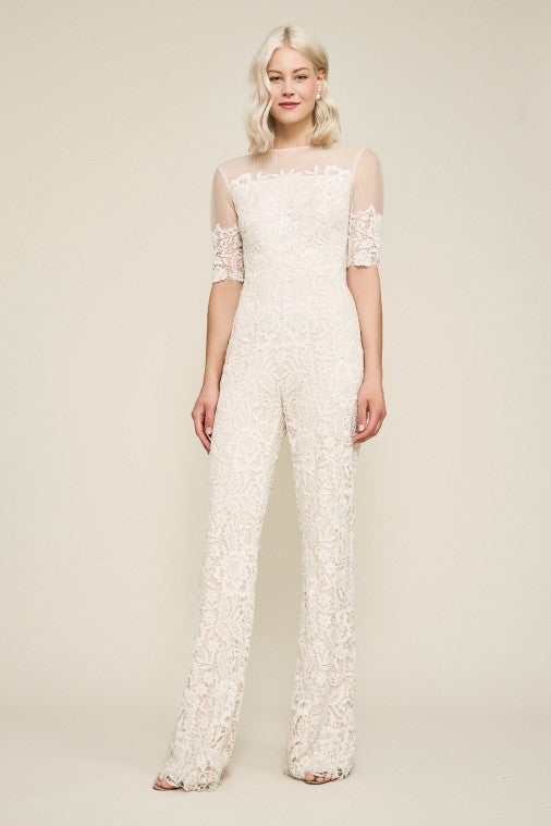 White Bridal Jumpsuit