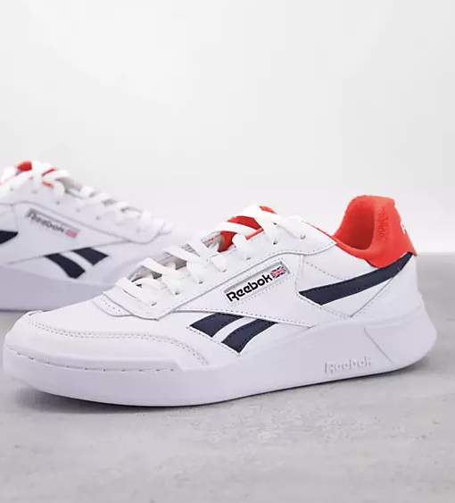 Reebok + Classics Club C Legacy Revenge trainers in white with red tab